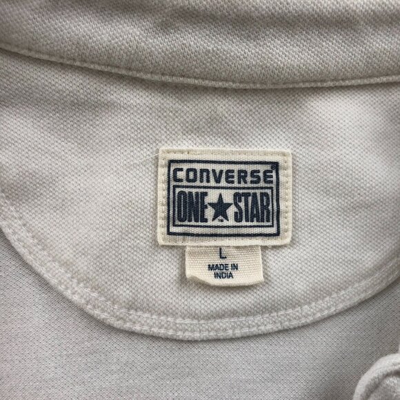 Converse One Star Women Polo Shirt Large Short Sleeve Casual Classic Embroidered - Picture 9 of 15